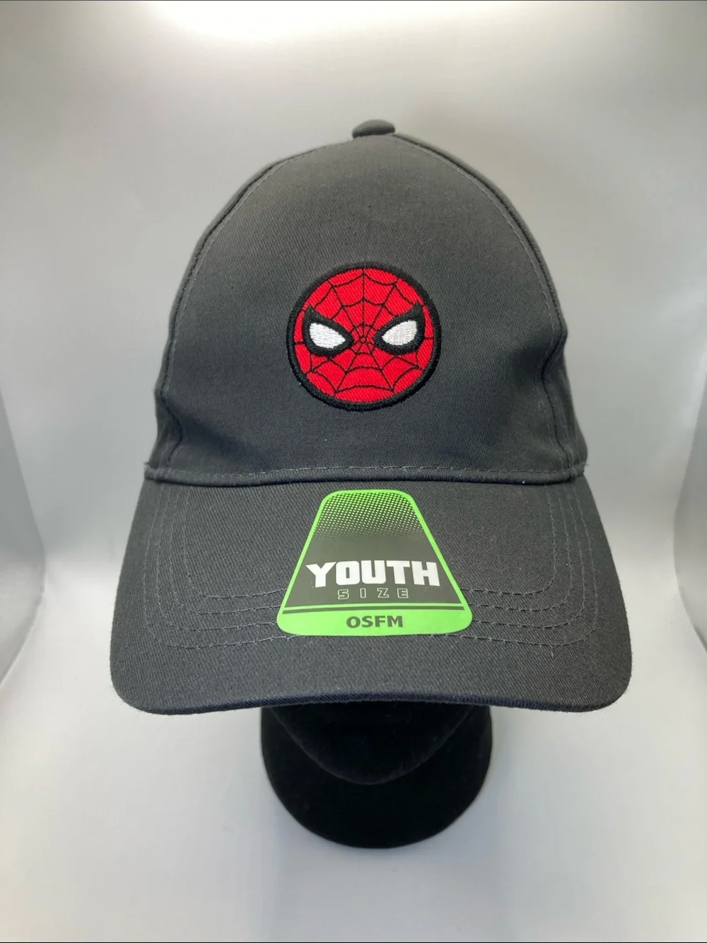 Marvel Spider-Man Youth Embroidered Snapback Hat Gray OSFM Marvel